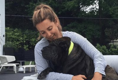 Louise Redknapp says her ‘heart is broken’ as beloved dog Rudi dies after 12 years