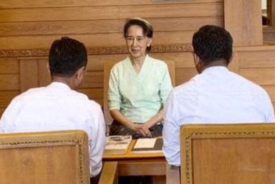 Son of Aung San Suu Kyi speaks to imprisoned mother for first time in five years in dramatic breakthrough