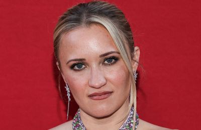 Emily Osment 'cracked a rib' wearing pregnancy bump for Young Sheldon