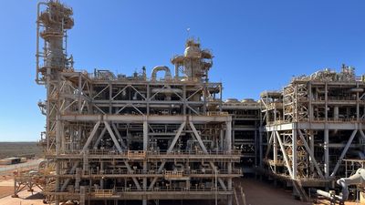 Greenhouse gas plume at massive Aussie gas plant
