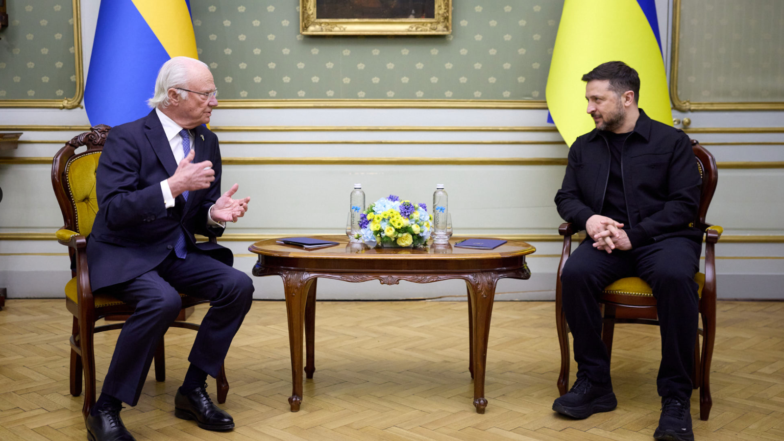 Zelenskyy 'Appears to Spit' Near Sweden's King After…
