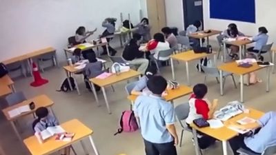 Chilling moments as 16-year-old attacks teacher with axe in Malaysia school