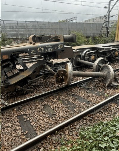 Freight train derailment causes major disruption to east London rail services