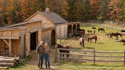 Massachusetts couple gives 20 rescued animals a home on their own land