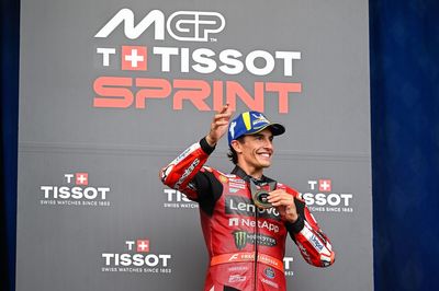 MotoGP Australian GP: Marquez wins sprint to take championship lead after Martin's crash