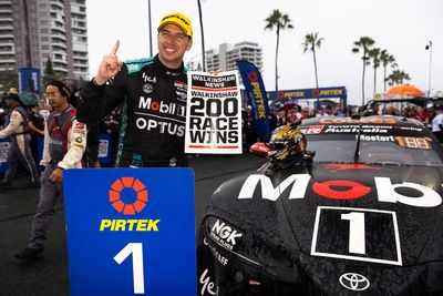 Supercars Gold Coast: Chaz Mostert dominates wet race for Walkinshaw Toyota