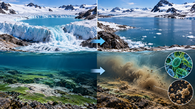 Antarctic flood raised a lake by 2 metres, altering carbon cycling and microbes