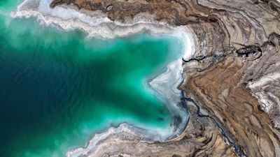 The lowest place on Earth is still sinking, and so is everything around it
