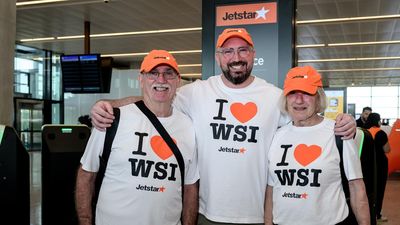 First flight takes off from 'Australia's best airport'