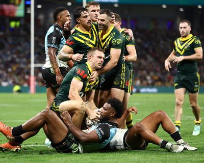 Australia survive almighty Fiji scare to stay unbeaten at Rugby League World Cup