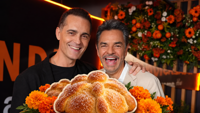 Eugenio Derbez and Pedro Alonso Clash in 'The Trial' but Agree on One Thing: Pan de Muerto - INTERVIEW