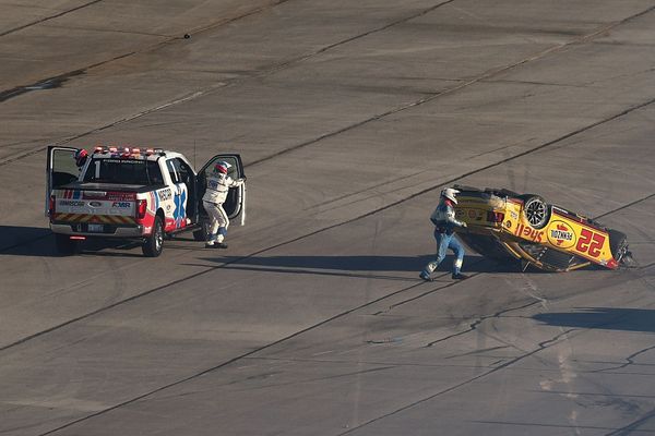 Joey Logano upside down in terrifying Talladega NASCAR Cup crash: "Just happy to be alive"