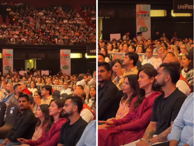 Virat Kohli and Anushka Sharma attend Krishna Das’ live kirtan in Mumbai, couple seen singing along to devotional music