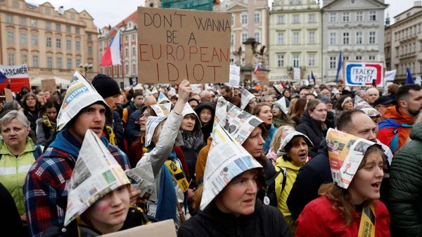'Had Enough' Prague Protest: Thousands march against media funding bill; critics fear political pressure