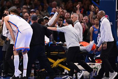 Thunder star Jalen Williams suffers horror injury as teammates fight back tears