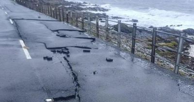 Major A78 route remains closed after Storm Boelo washes away sea wall