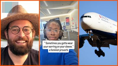 Man on Delta flight complained that his seatmate put an earring in her sleeve to poke him. Woman claims he was invading her personal space