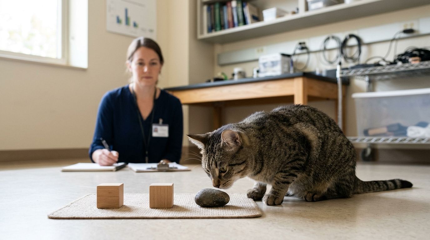 One Cat Learned to Pick the Odd Object Out, a Mental…