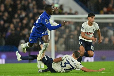 Tottenham told Micky van de Ven could have been sent off against Chelsea