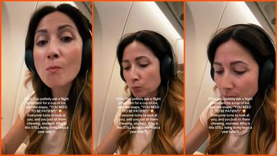 Woman asks for a cup of ice on a flight. Then the flight attendant allegedly snaps and the whole plane turns to look: ‘Stunned’