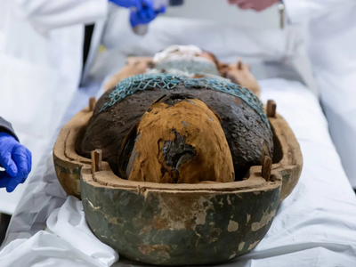 A 3,400-year-old Egyptian mummy held a secret beneath her linen wrappings. Scientists found a shell made of mud, sand and straw