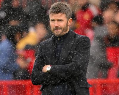 Michael Carrick attends Manchester United training ground as club discuss his fate