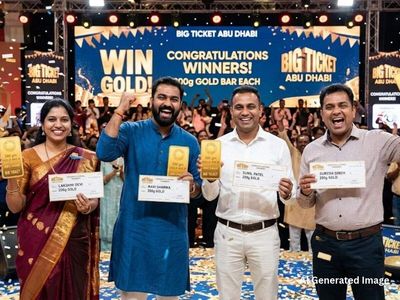 Indian office boy, 3 other expats from Kerala, Mumbai and Bengaluru win 200g gold bars worth Rs 23 lakh each in Abu Dhabi lottery