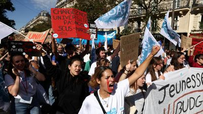 France's Macron vows to stand firm against disorder during visit to Marseille