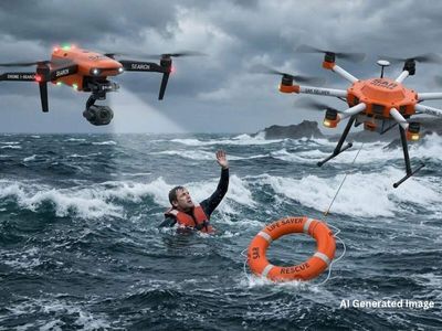 Indian Naval Academy develops two-drone system to locate people in distress at sea and deliver lifebuoys