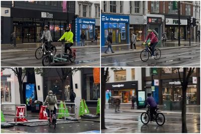 Cyclists breaking Oxford Street traffic ban nearly every minute with no sign of fines