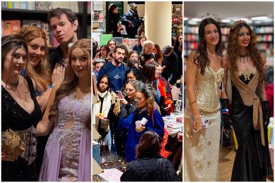 A Court of Thorns and Roses fans dress up for midnight launch parties as new Sarah J Maas book arrives