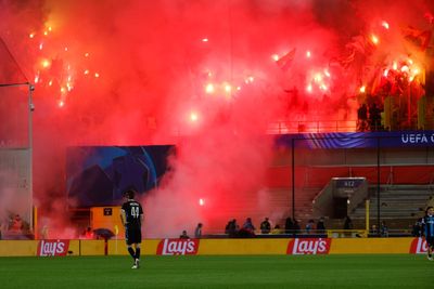 Lens fans banned from Anfield for Champions League clash with Liverpool after flares chaos