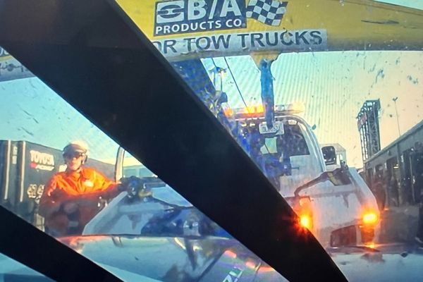 Carson Hocevar credits tow truck driver for saving his race at Talladega