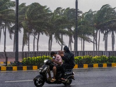 Cyclone Arnab Update: Watch visuals of heavy rain, strong winds, rough seas as waves knock over motorcycles, hit cars across east and south India