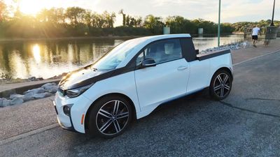 A YouTuber Turned An Old BMW i3 Into A Tiny Pickup Truck For $8,000