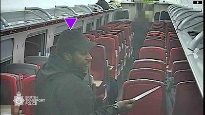 Terrifying moment knifeman carries out 'rampage' on London train shown to trial jury