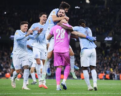 Rulli’s heroics earn Manchester City shootout success against Brighton