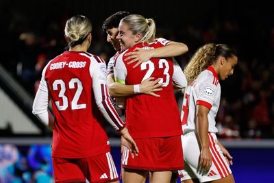 Arsenal’s Slegers hails ‘role model’ Russo after historic hat-trick sinks Benfica