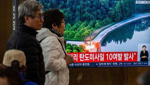 North Korea launches 'around a dozen' ballistic missiles amid rising tensions with South Korea