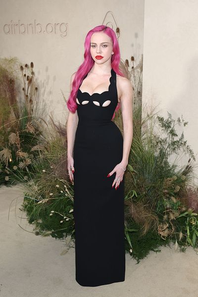 Adéla Turns Heads in Cutout Saint Laurent Dress at First-Ever Airbnb.org Gala