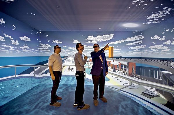 Celebrity Cruises' new ship, built in VR, has a…