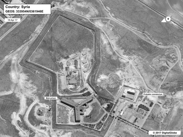 Assad using large crematorium to hide mass atrocities at Syrian prison, claims US