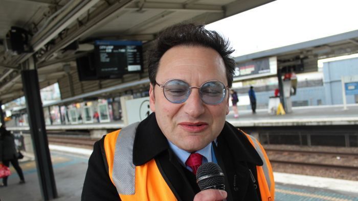 Singing train announcer lights up Richmond station