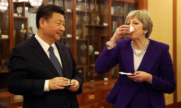 Theresa May presses Xi Jinping on plastic waste at Beijing talks