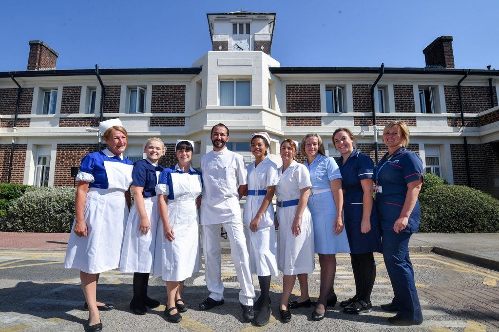 NHS At 70 Nurses Pose In Uniforms From Seven Decades   Nurses Manchester Uniform Nhs 70 Main 