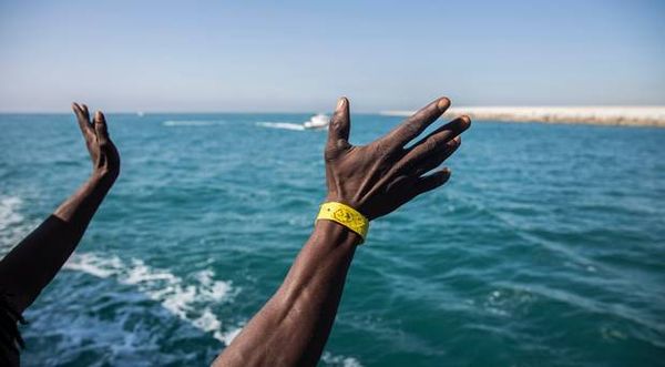 Food and supplies sent to migrants on board ship off coast of Sicily as Italy awaits EU offers