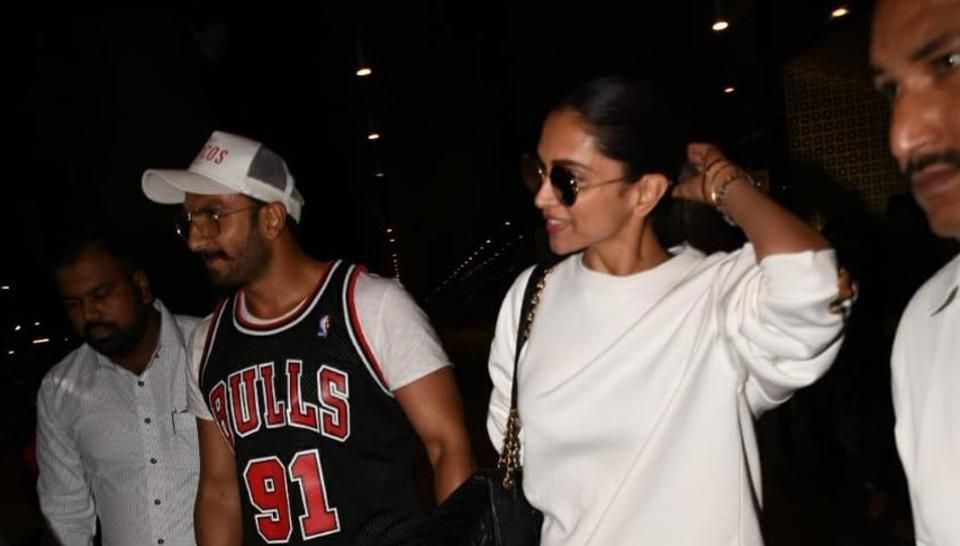 Ranveer Singh And Deepika Padukone Complement Each Other At Airport
