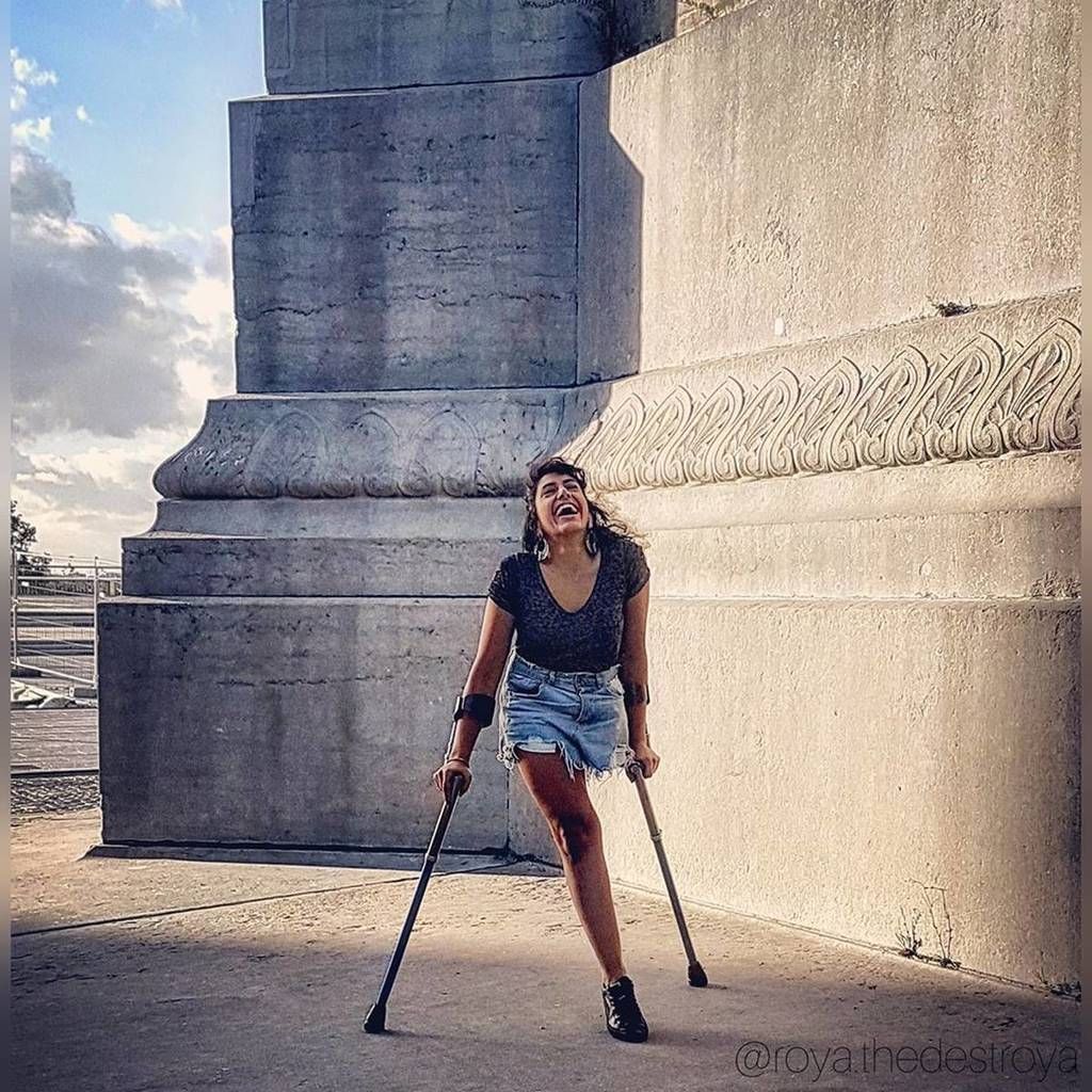 One-legged performer Roya the Destroya refused entry…