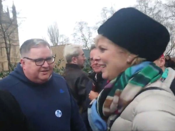 Brexit secretary prompts fury with suggestion new referendum should not happen due to far-right protests outside parliament