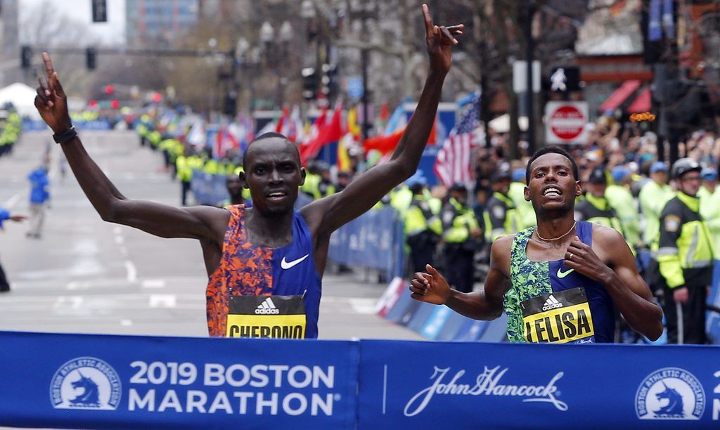 Boston Marathon decided by 1 second in thrilling…